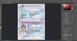 Armenia passport PSD
