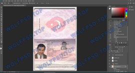 Turkey Passport psd template V2